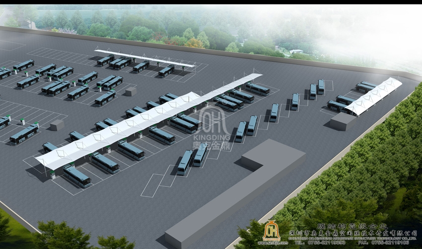 深圳巴士集團(tuán)前海灣公交總站充電站停車棚